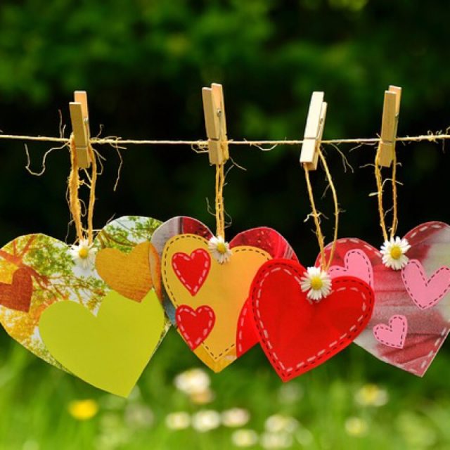 Craft Hearts Hanging